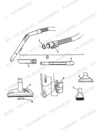 Взрыв-схема комплектующей Electrolux Z2235 - Схема узла Accessories